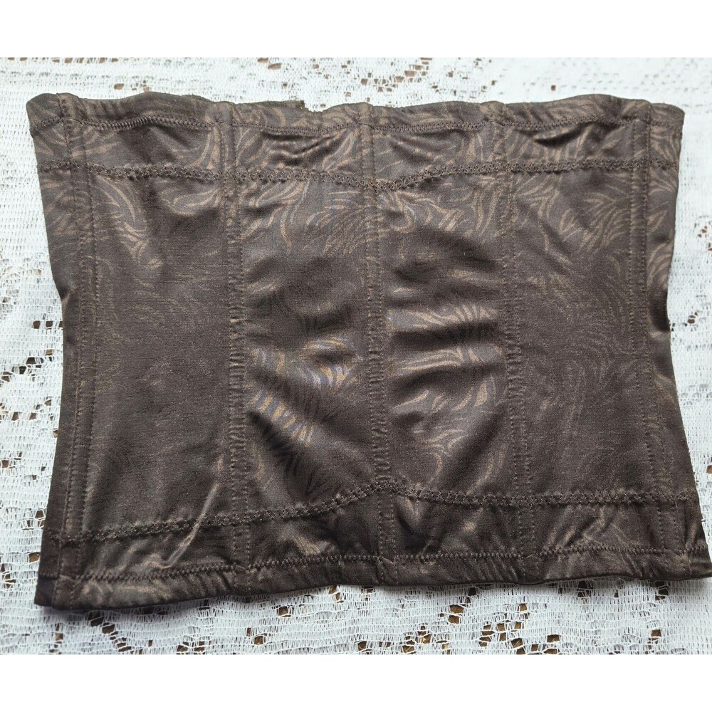 WOMEN'S Maidenform BROWN Body Shaper WAISTNIPPER Size L Corsage CORSET